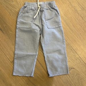 Zara waffle knit pants light mauve